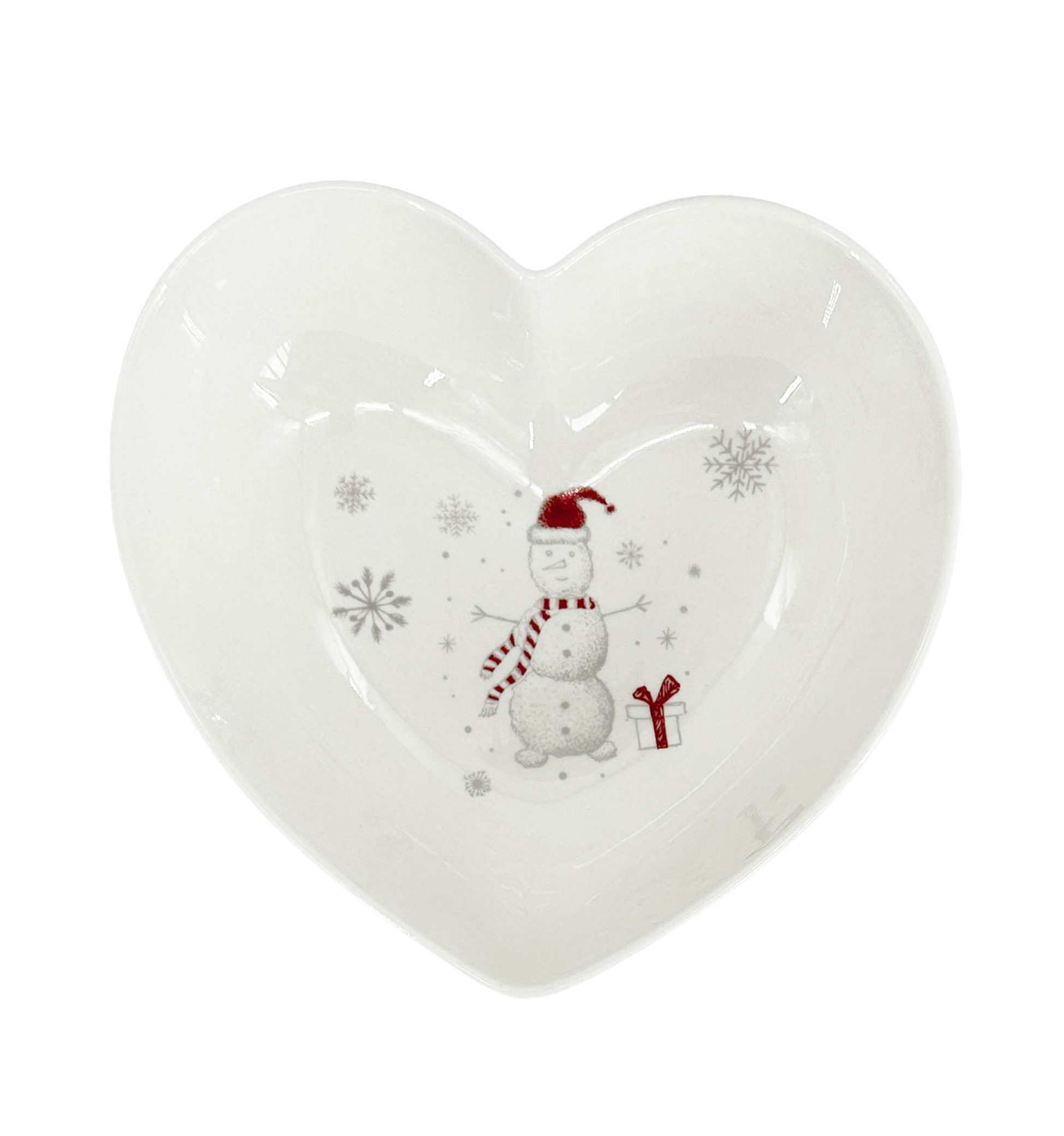 7342-00-81 Krásná vánoční miska 18,5 x 18,5 cm výška 5 cm romantický tvar mytí v myčce